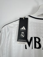 REAL MADRID 2024/2025 HOME FOOTBALL JERSEY NEW - MBAPPÉ #9 (L)