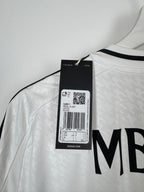 REAL MADRID 2024/2025 HOME FOOTBALL JERSEY NEW - MBAPPÉ #9 (L)