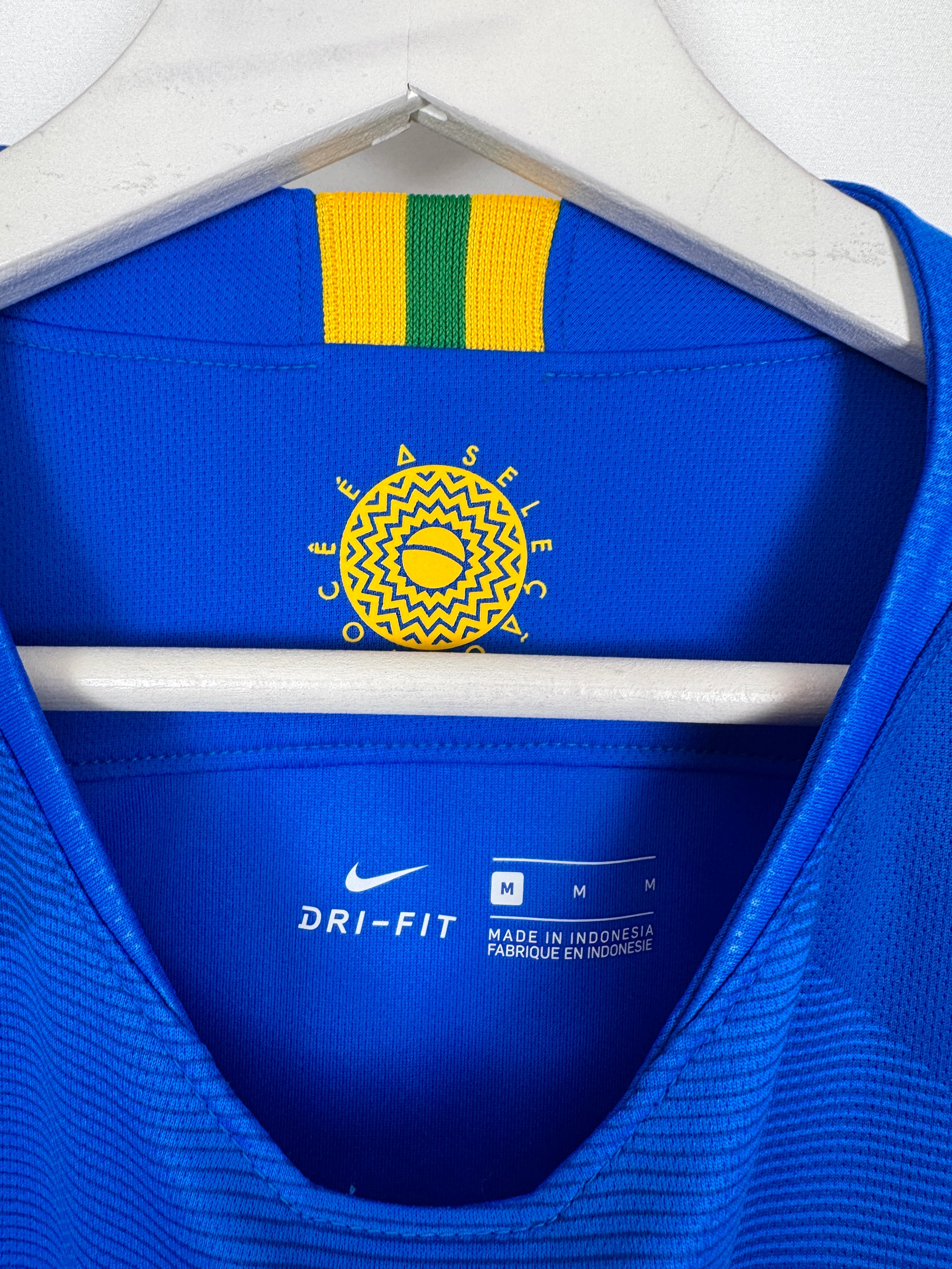 MAILLOT DE FOOTBALL BRÉSIL 2018 EXTÉRIEUR - NEYMAR JR #10 (M)