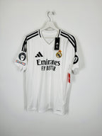 REAL MADRID 2024/2025 HOME FOOTBALL JERSEY NEW - MBAPPÉ #9 (L)