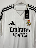 REAL MADRID 2024/2025 HOME FOOTBALL JERSEY NEW - MBAPPÉ #9 (L)