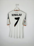 REAL MADRID 2013/2014 HOME FOOTBALL SHIRT - RONALDO #7 (S)
