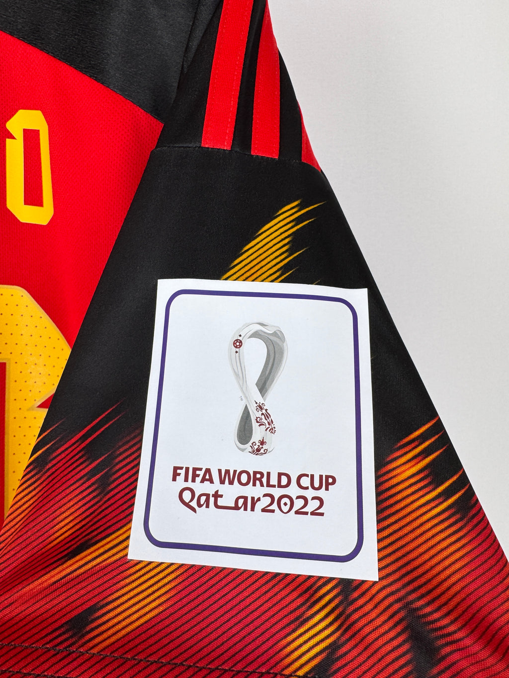 MAILLOT DE FOOTBALL BELGIQUE 2022 DOMICILE - EDEN HAZARD #10 (M)