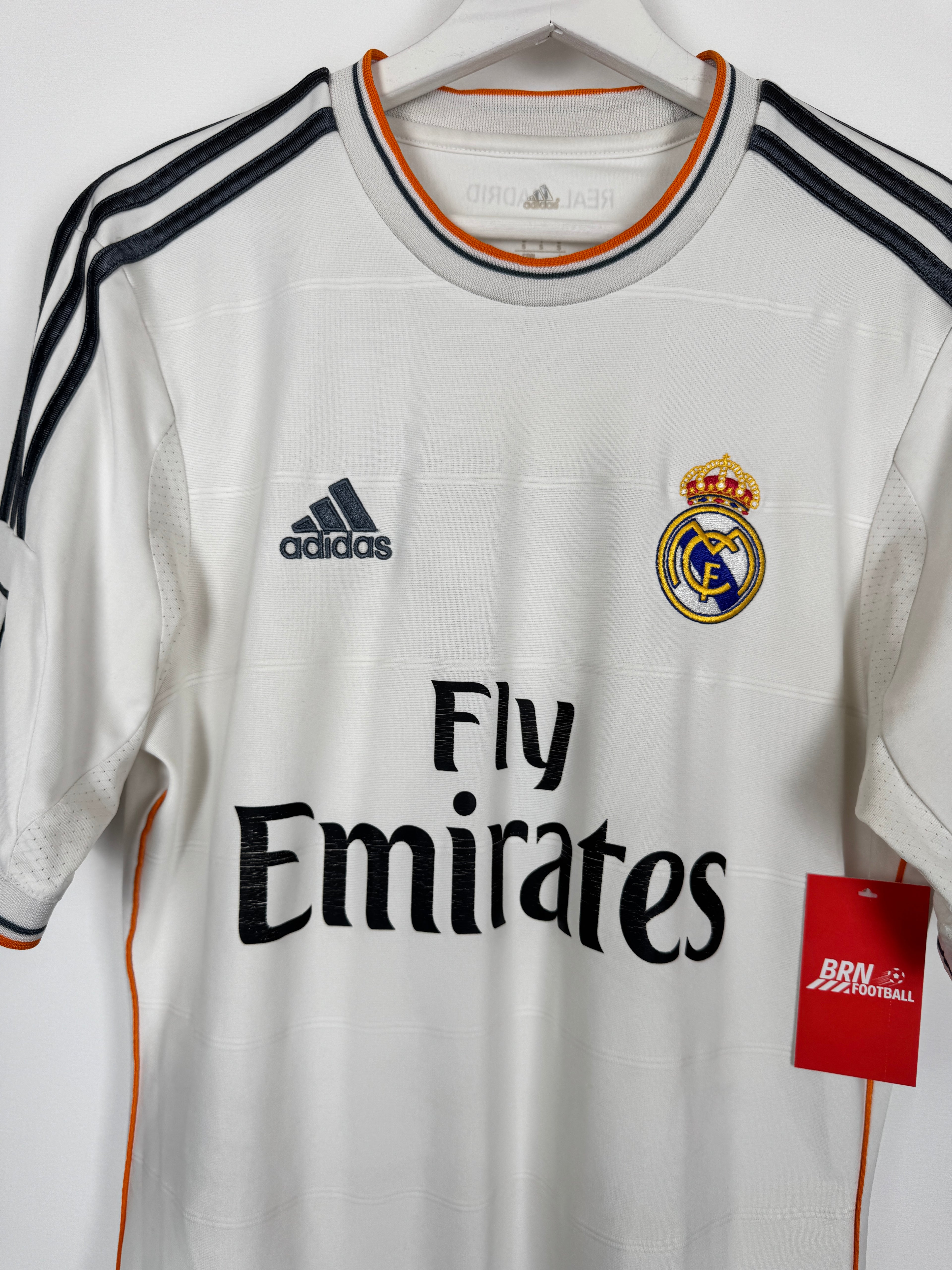 REAL MADRID 2013/2014 HOME FOOTBALL SHIRT - RONALDO #7 (S)