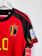 MAILLOT DE FOOTBALL BELGIQUE 2022 DOMICILE - EDEN HAZARD #10 (M)