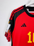 MAILLOT DE FOOTBALL BELGIQUE 2022 DOMICILE - EDEN HAZARD #10 (M)