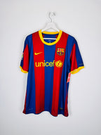 MAILLOT DE FOOTBALL BARCELONE 2010/2011 DOMICILE - LEO MESSI #10 (L)