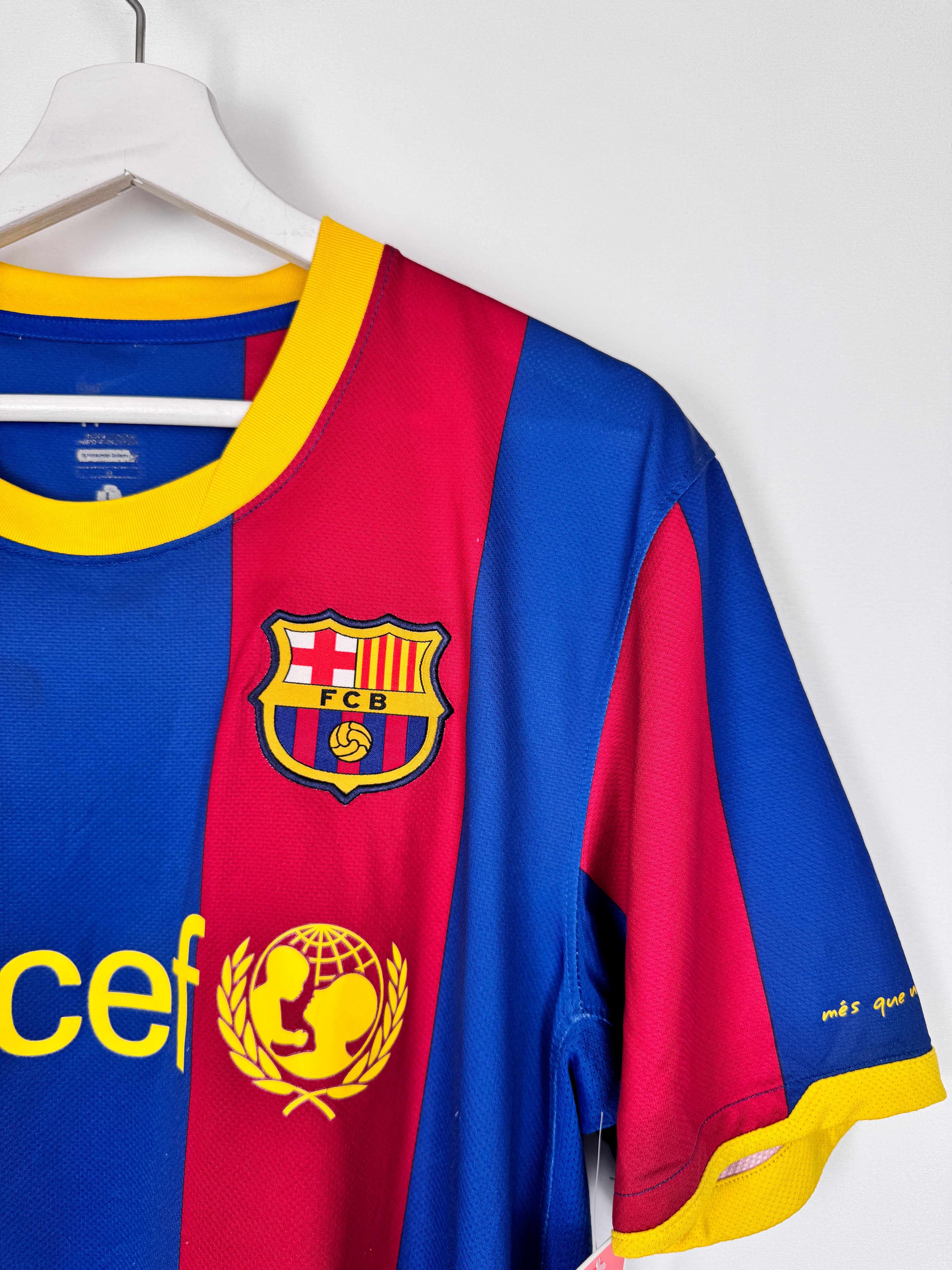 MAILLOT DE FOOTBALL BARCELONE 2010/2011 DOMICILE - LEO MESSI #10 (L)