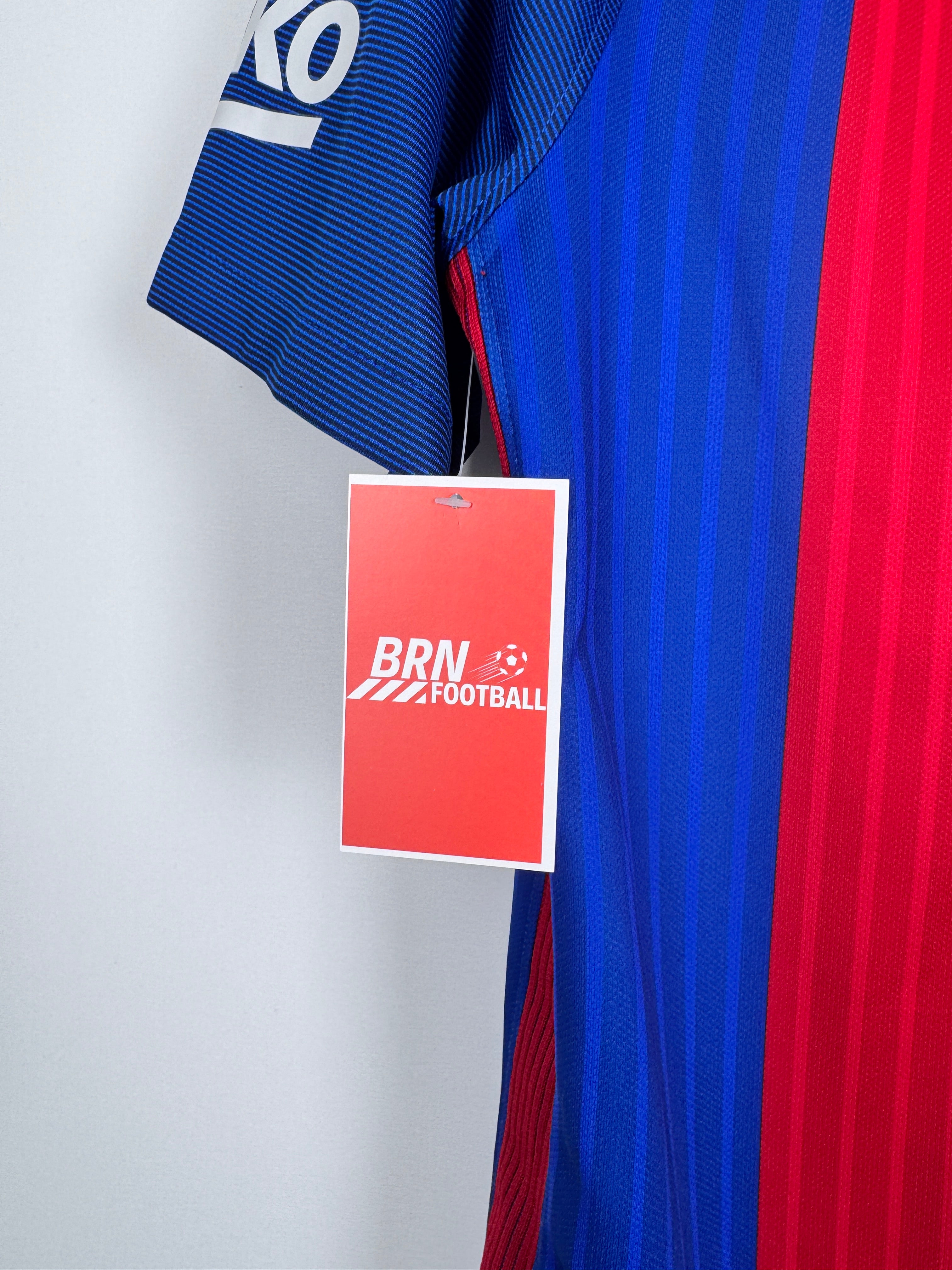 MAILLOT DE FOOTBALL BARCELONE 2016/2017 DOMICILE - LEO MESSI #10 (S)