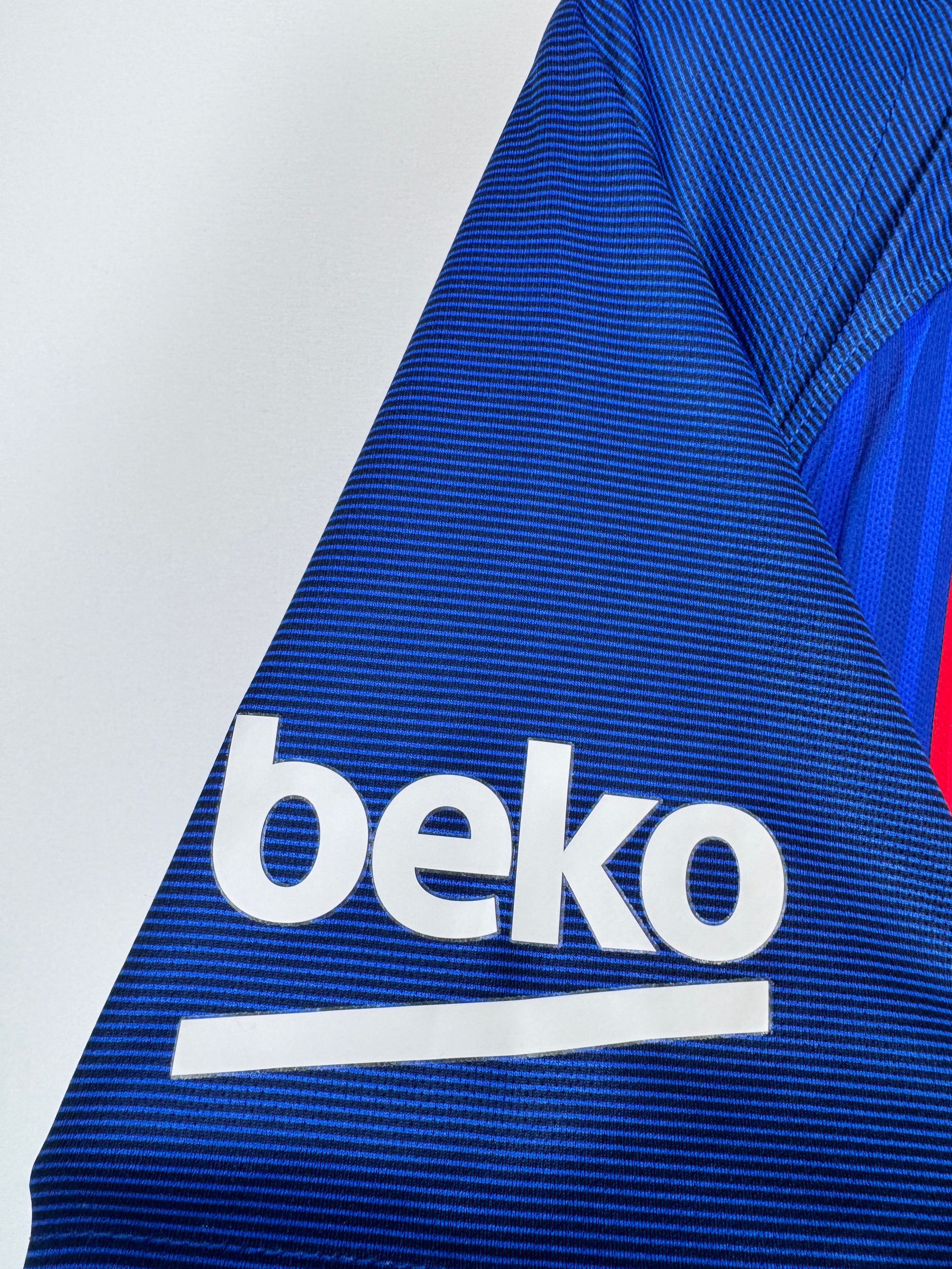 MAILLOT DE FOOTBALL BARCELONE 2016/2017 DOMICILE - LEO MESSI #10 (S)