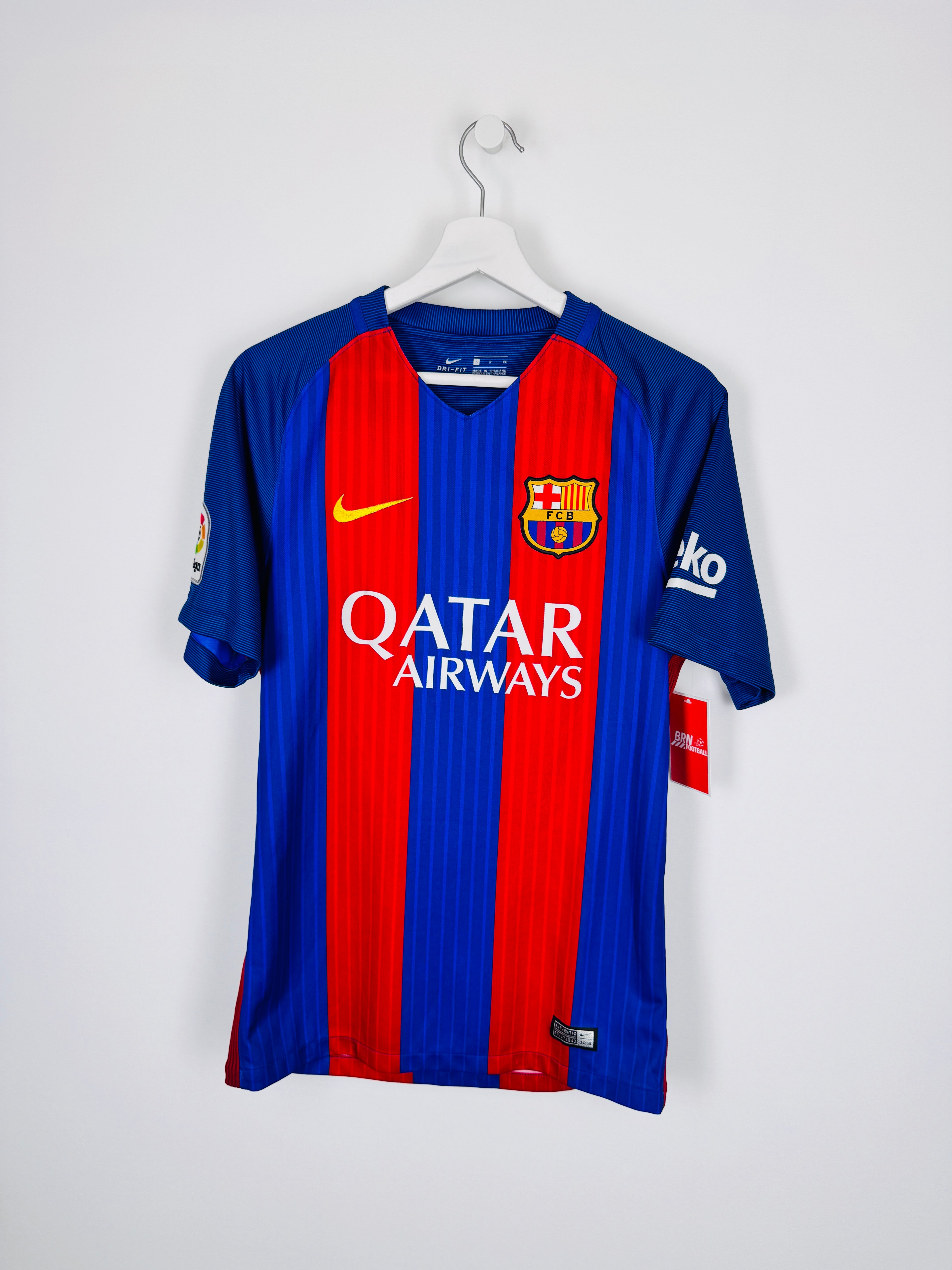 MAILLOT DE FOOTBALL BARCELONE 2016/2017 DOMICILE - LEO MESSI #10 (S)