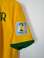 MAILLOT DE FOOTBALL BRÉSIL 2014 DOMICILE - NEYMAR JR #10 (S)