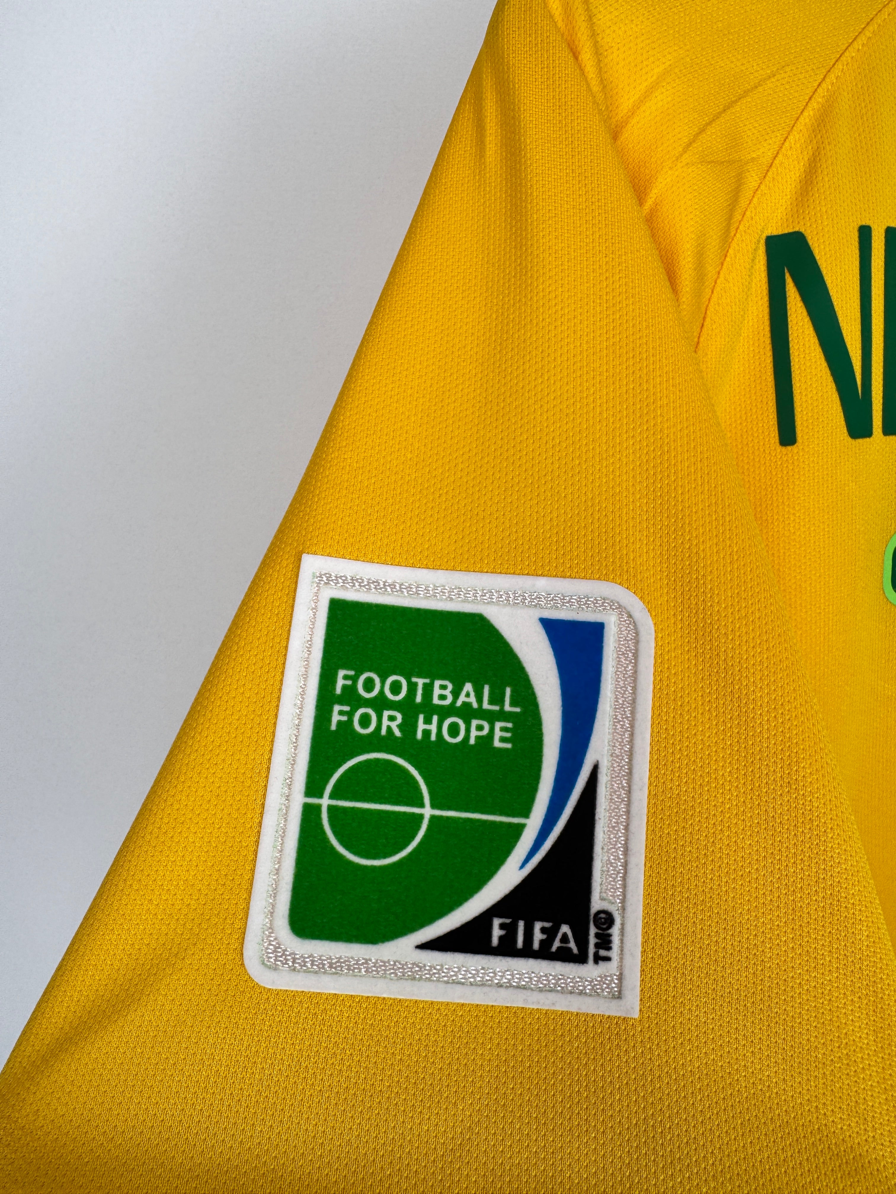 MAILLOT DE FOOTBALL BRÉSIL 2014 DOMICILE - NEYMAR JR #10 (S)