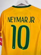 MAILLOT DE FOOTBALL BRÉSIL 2014 DOMICILE - NEYMAR JR #10 (S)