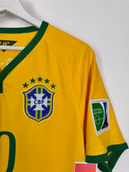 MAILLOT DE FOOTBALL BRÉSIL 2014 DOMICILE - NEYMAR JR #10 (S)