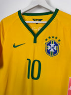 MAILLOT DE FOOTBALL BRÉSIL 2014 DOMICILE - NEYMAR JR #10 (S)