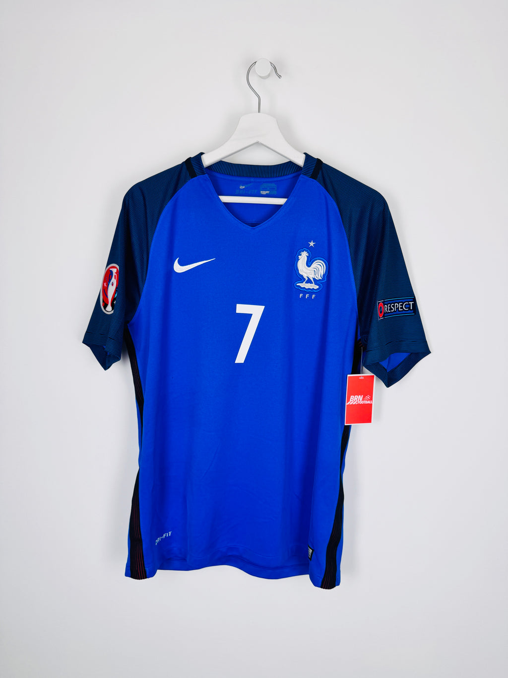MAILLOT DE FOOTBALL ÉQUIPE DE FRANCE 2016 DOMICILE - ANTOINE GRIEZMANN #7 (M)