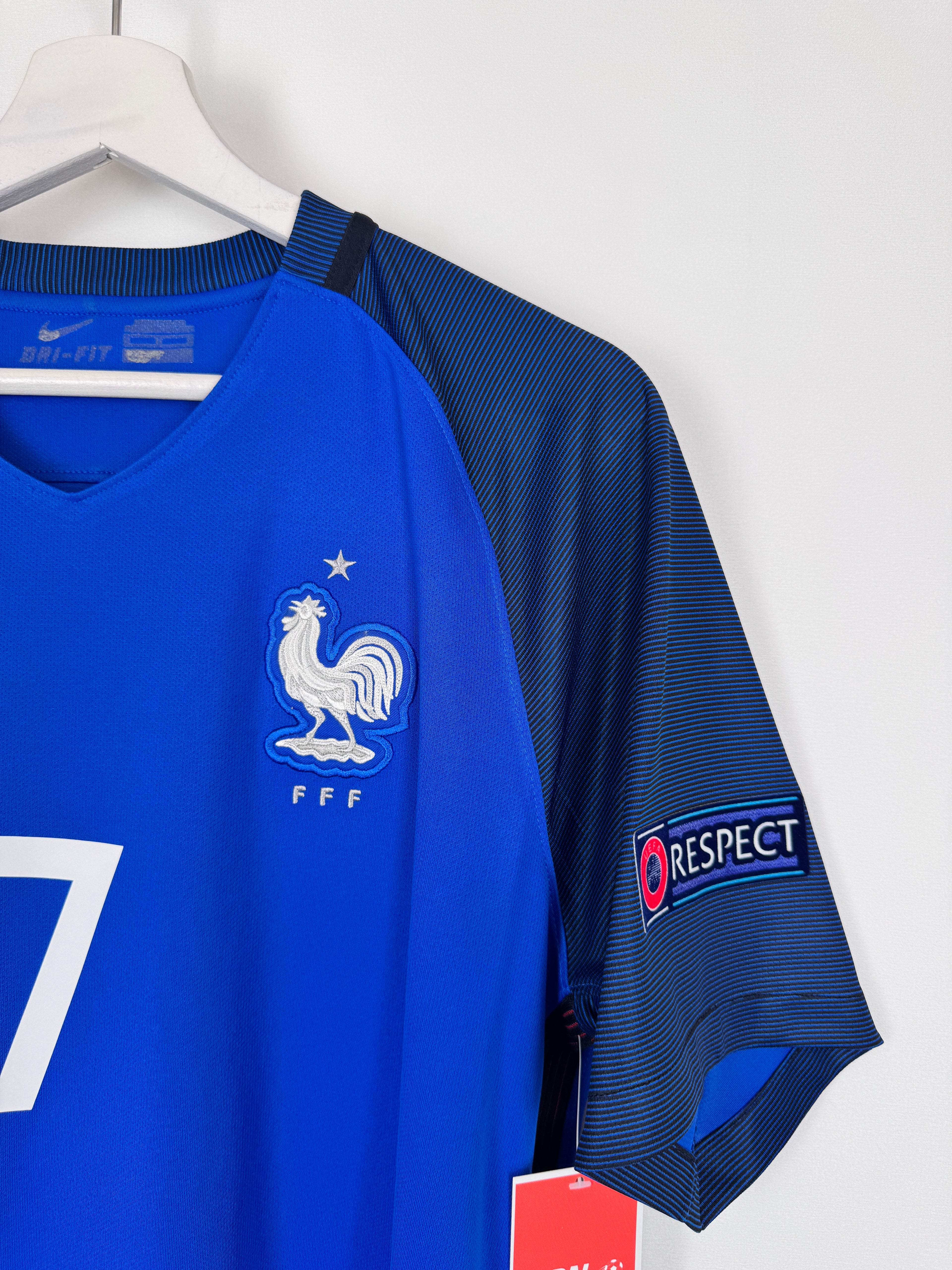 MAILLOT DE FOOTBALL ÉQUIPE DE FRANCE 2016 DOMICILE - ANTOINE GRIEZMANN #7 (M)