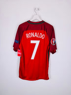 MAILLOT DE FOOTBALL PORTUGAL 2016 DOMICILE - CRISTIANO RONALDO #7 (L)