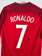 MAILLOT DE FOOTBALL PORTUGAL 2016 DOMICILE - CRISTIANO RONALDO #7 (L)