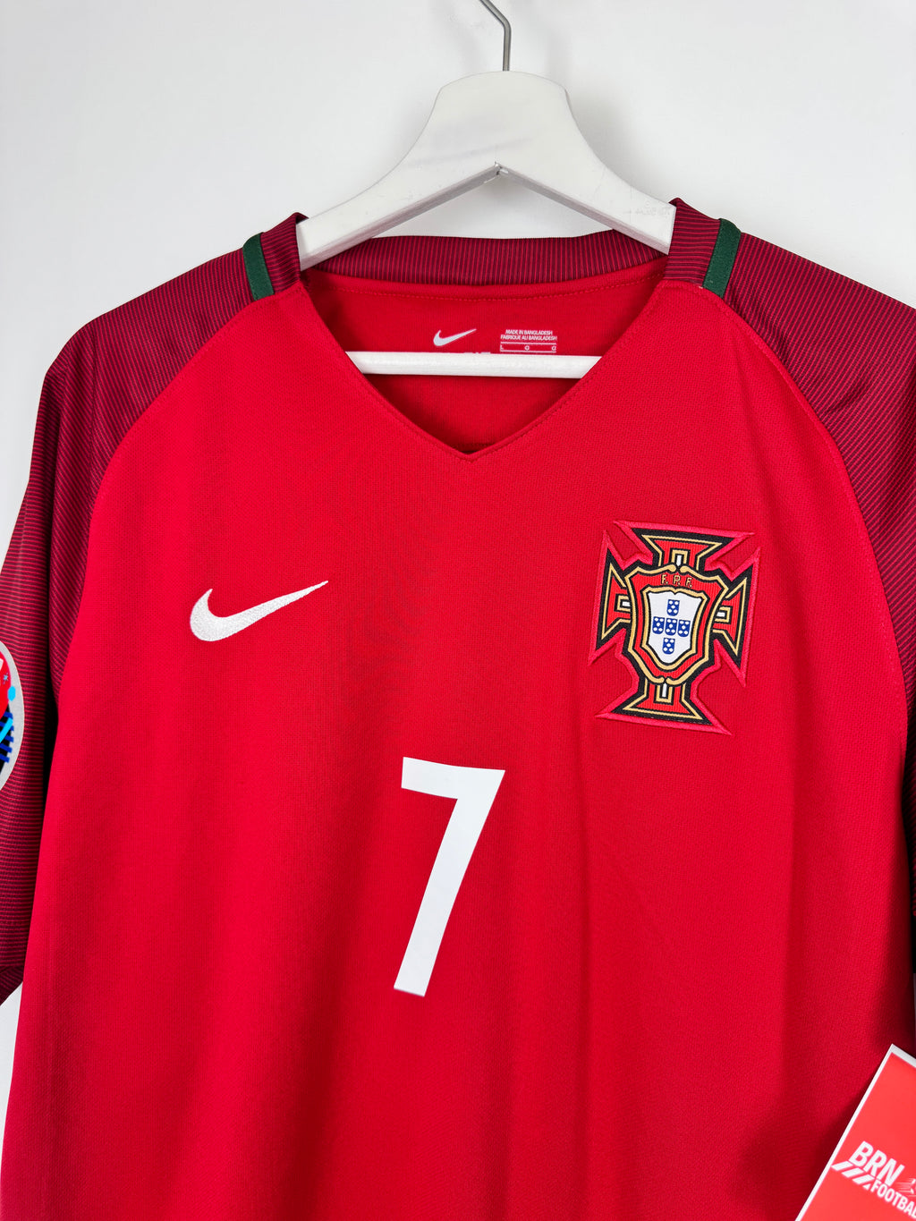 MAILLOT DE FOOTBALL PORTUGAL 2016 DOMICILE - CRISTIANO RONALDO #7 (L)