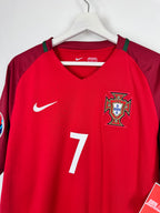 MAILLOT DE FOOTBALL PORTUGAL 2016 DOMICILE - CRISTIANO RONALDO #7 (L)