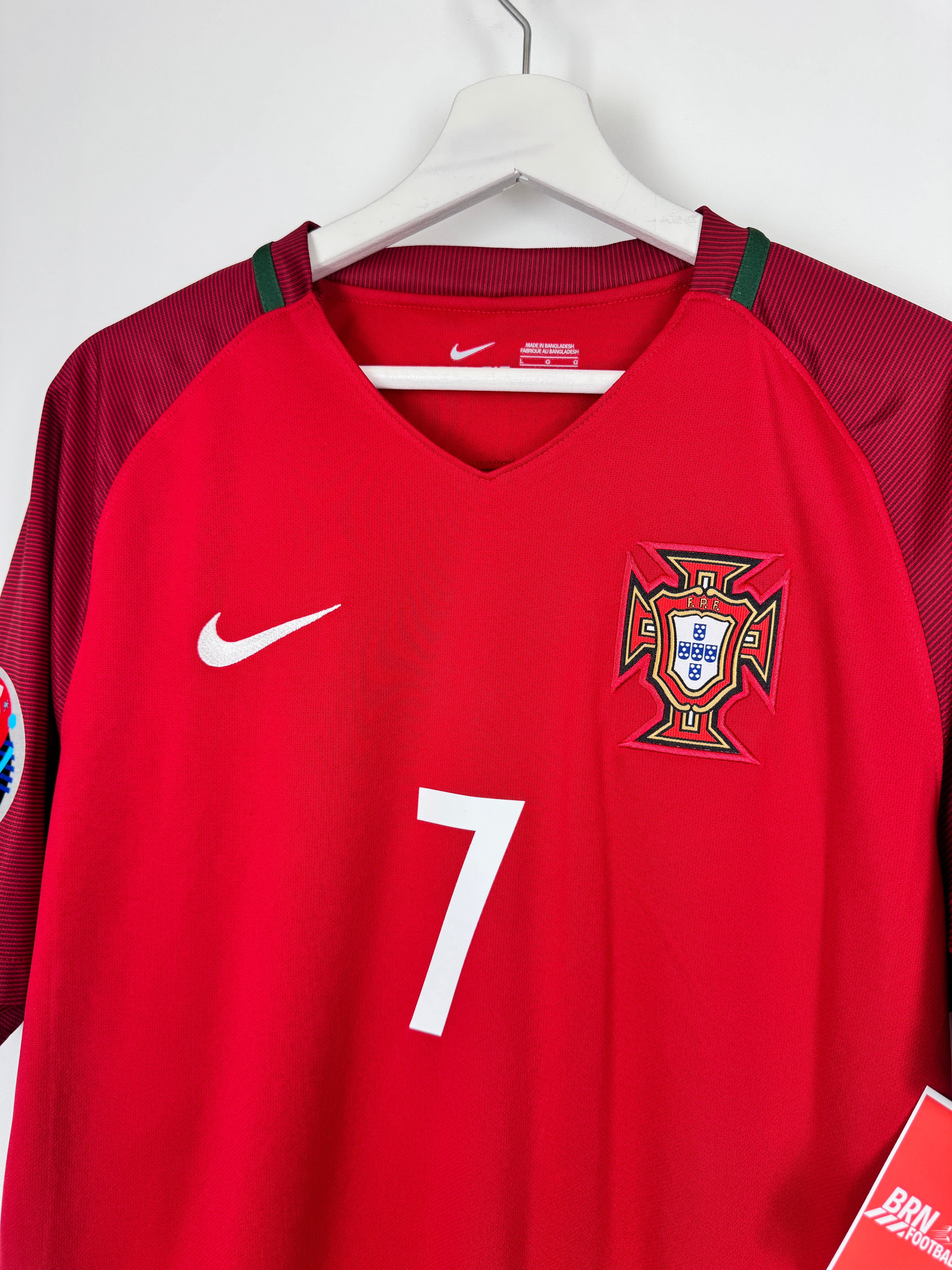 MAILLOT DE FOOTBALL PORTUGAL 2016 DOMICILE - CRISTIANO RONALDO #7 (L)