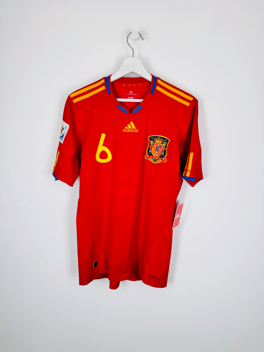 MAILLOT DE FOOTBALL ESPAGNE 2010 DOMICILE - ANDRES INIESTA #6 (S)