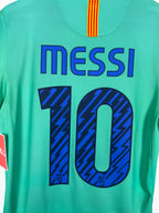 BARCELONA 2010/2011 AWAY FOOTBALL SHIRT - MESSI #10 (S)