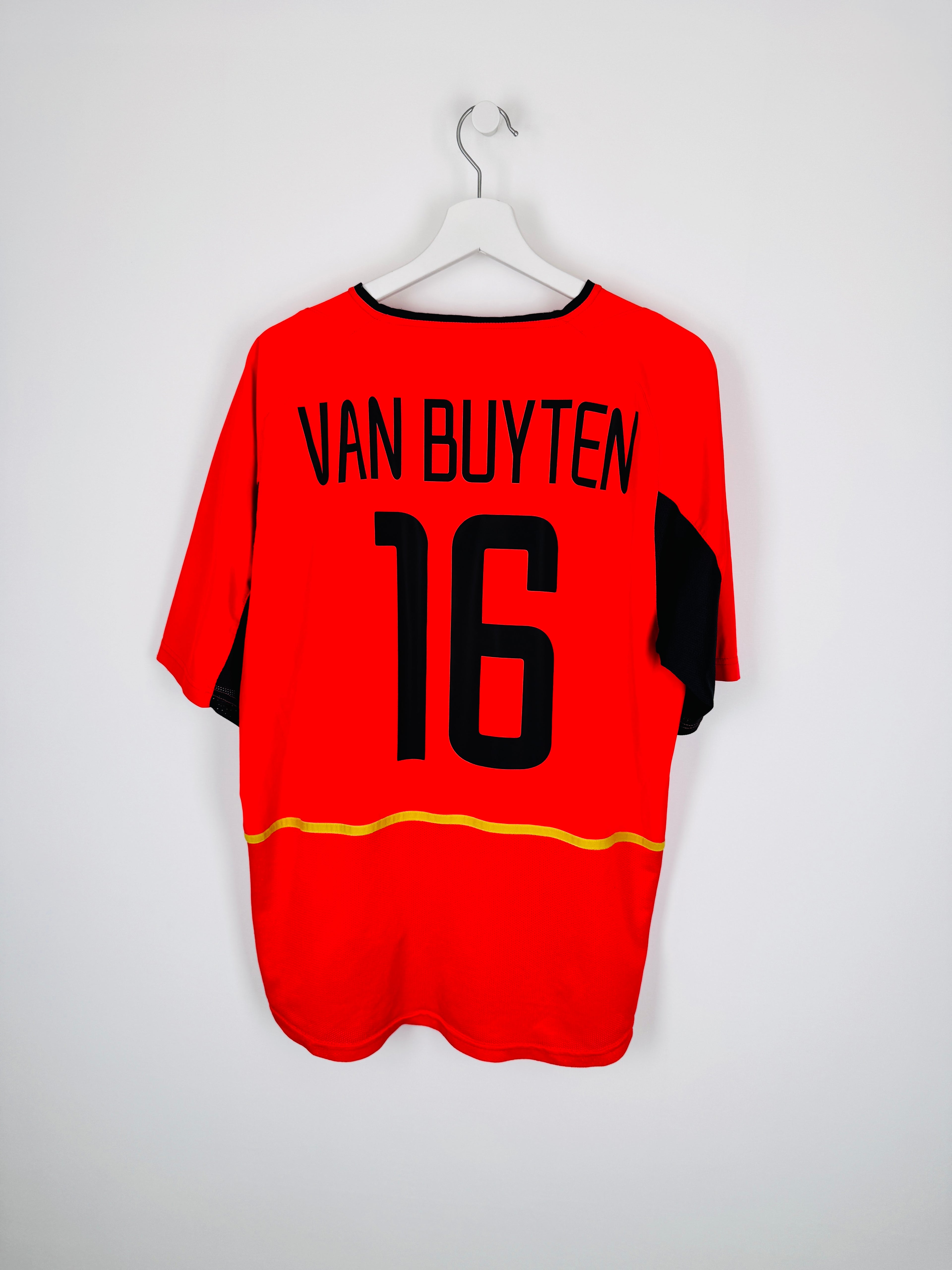 MAILLOT DE FOOTBALL BELGIQUE 2002/2004 DOMICILE - VAN BUYTEN #16 (L)