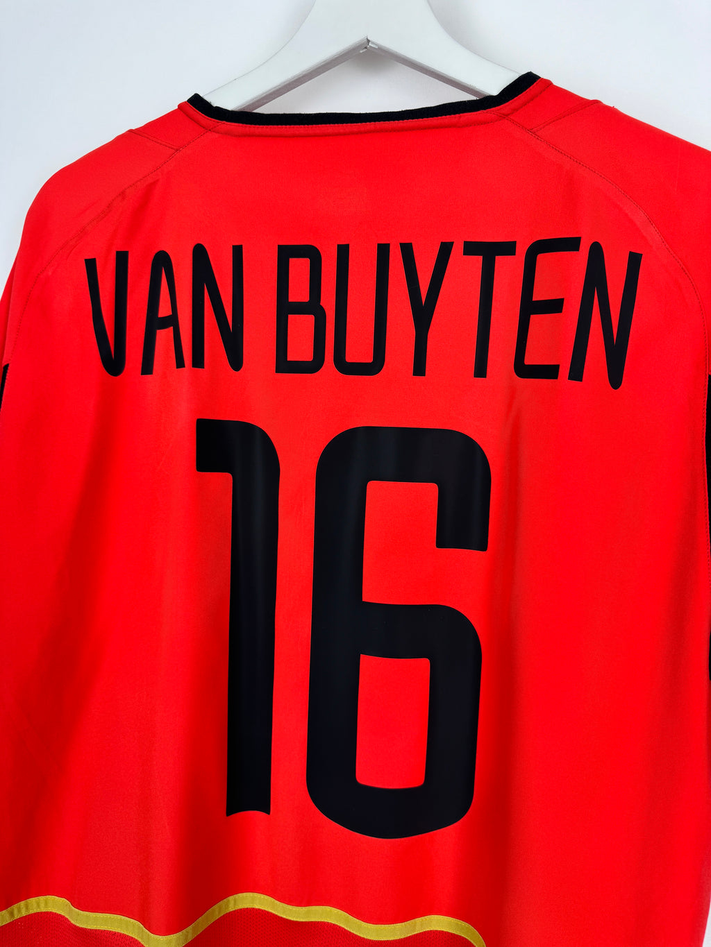 MAILLOT DE FOOTBALL BELGIQUE 2002/2004 DOMICILE - VAN BUYTEN #16 (L)