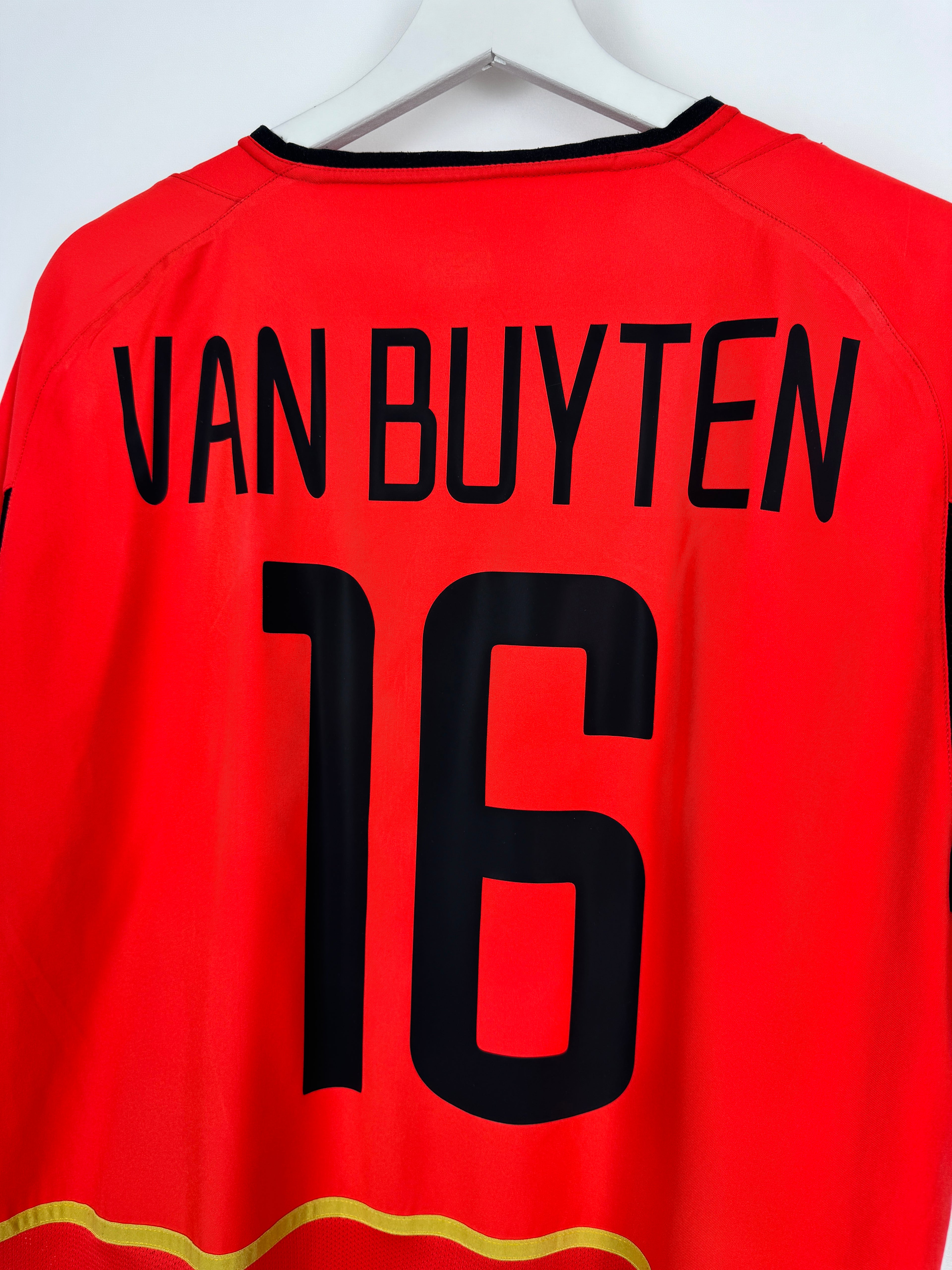MAILLOT DE FOOTBALL BELGIQUE 2002/2004 DOMICILE - VAN BUYTEN #16 (L)