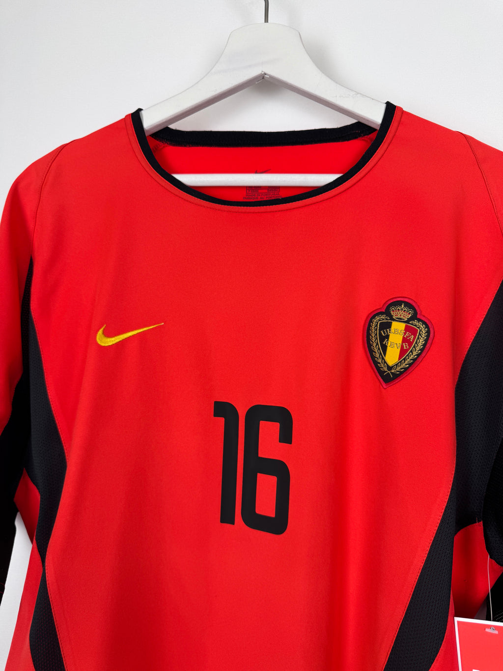 MAILLOT DE FOOTBALL BELGIQUE 2002/2004 DOMICILE - VAN BUYTEN #16 (L)