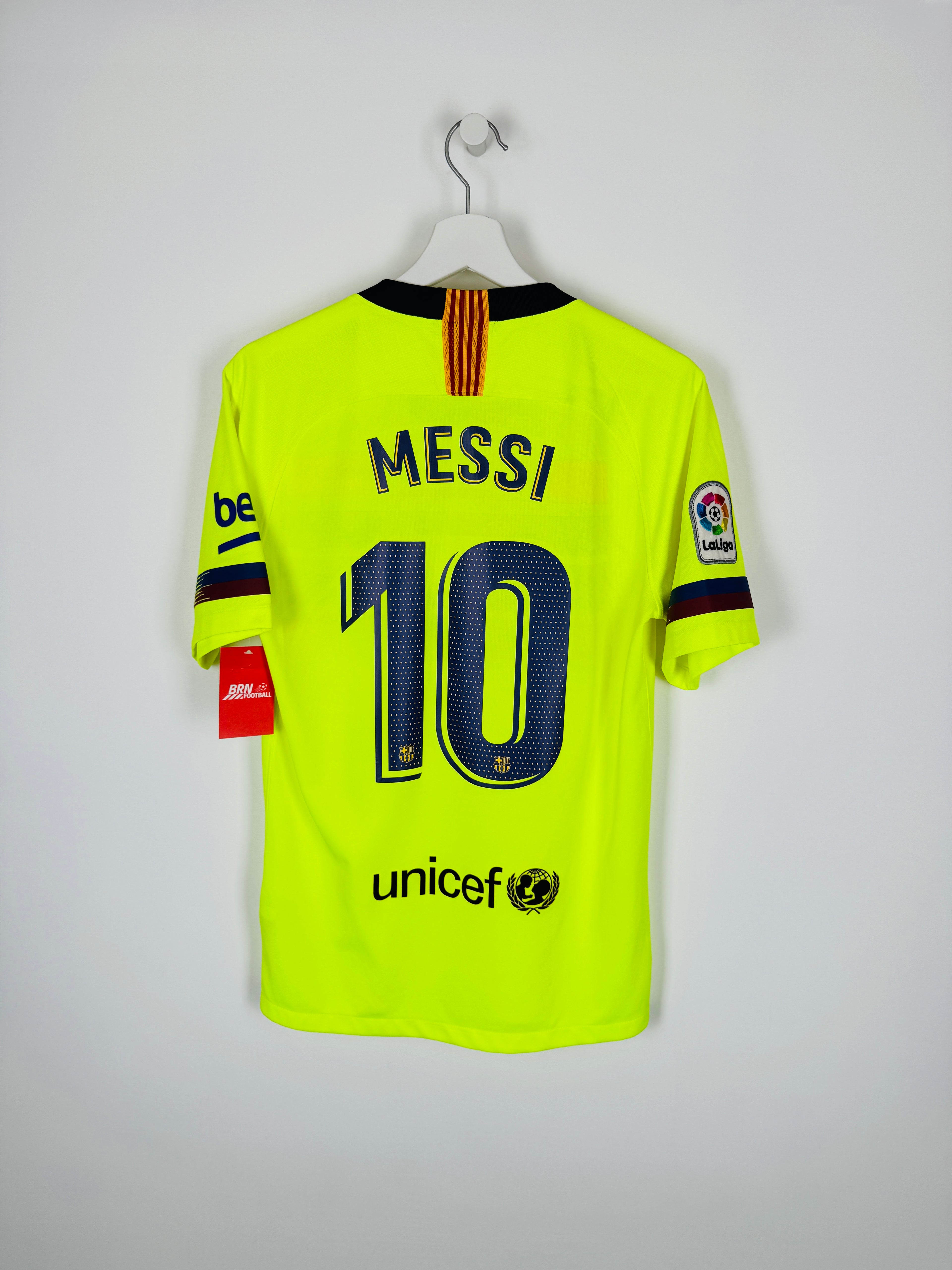 BARCELONA 2018/2019 AWAY FOOTBALL SHIRT - MESSI #10 (S)