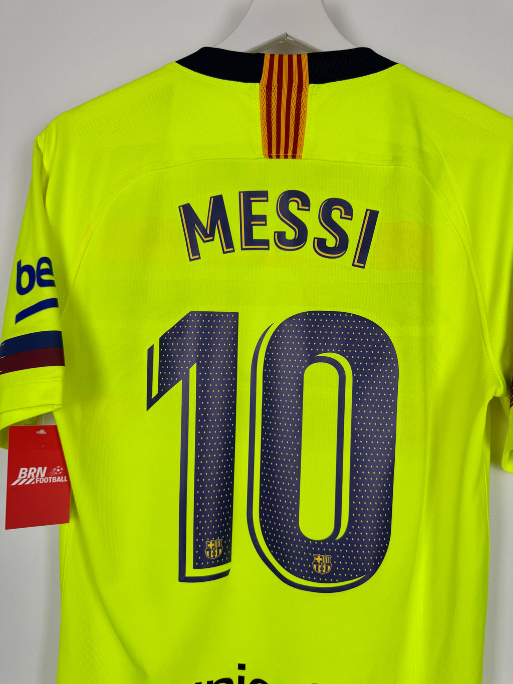 BARCELONA 2018/2019 AWAY FOOTBALL SHIRT - MESSI #10 (S)