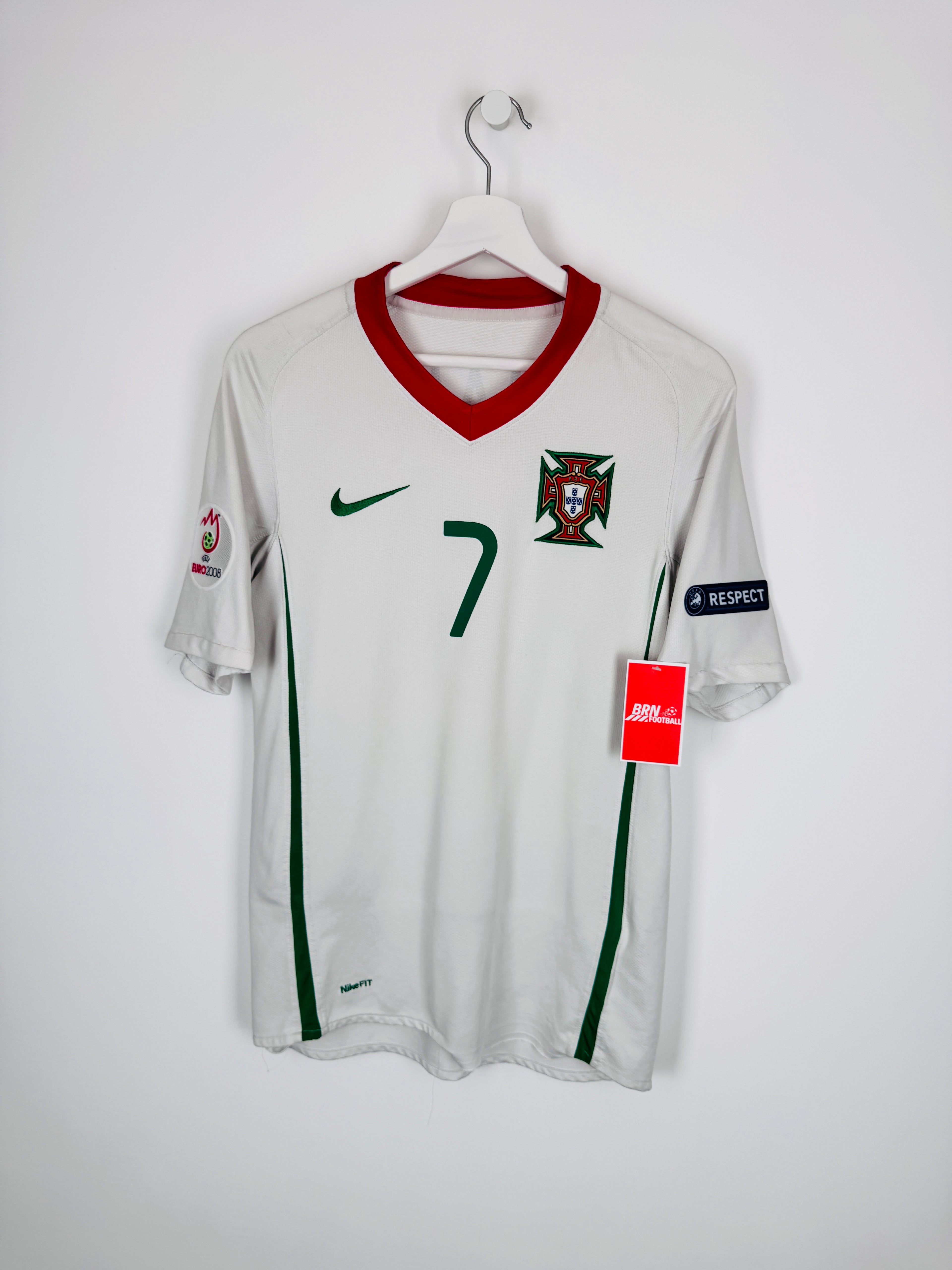 MAILLOT DE FOOTBALL PORTUGAL 2008 EXTÉRIEUR - CRISTIANO RONALDO #7 (S)