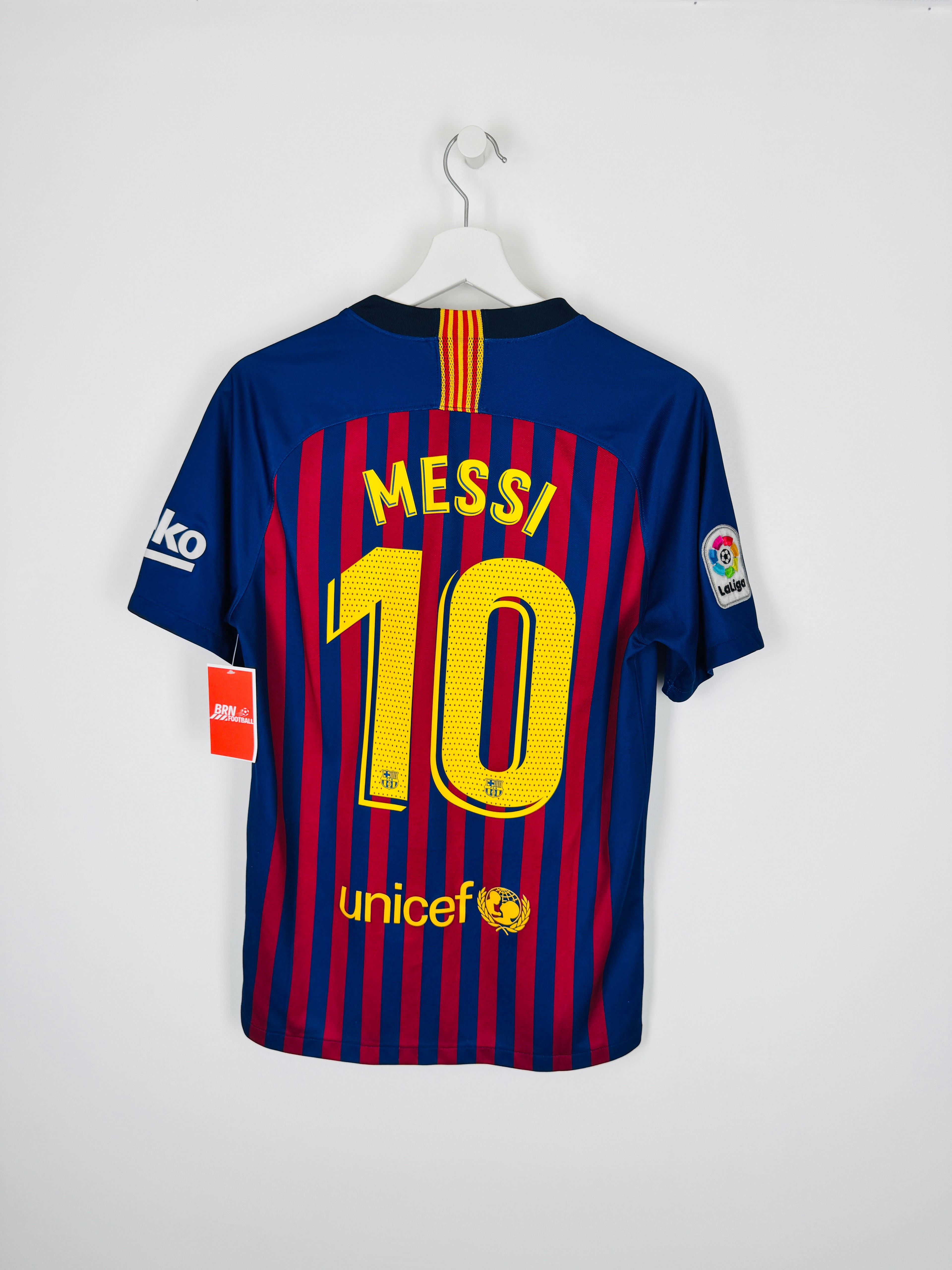 FOOTBALL JERSEY BARCELONA 2018/2019 HOME - MESSI #10 (S)