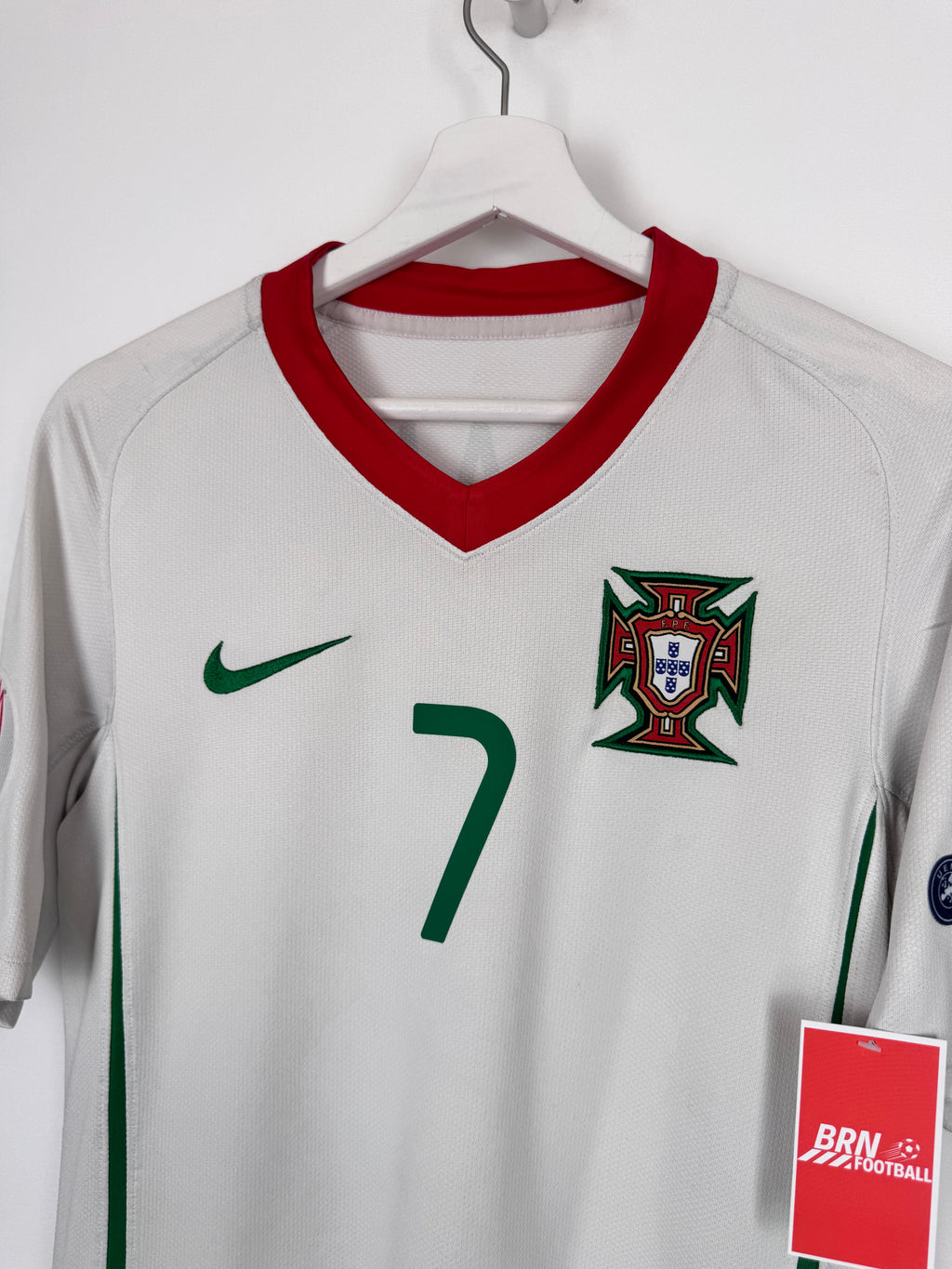 MAILLOT DE FOOTBALL PORTUGAL 2008 EXTÉRIEUR - CRISTIANO RONALDO #7 (S)