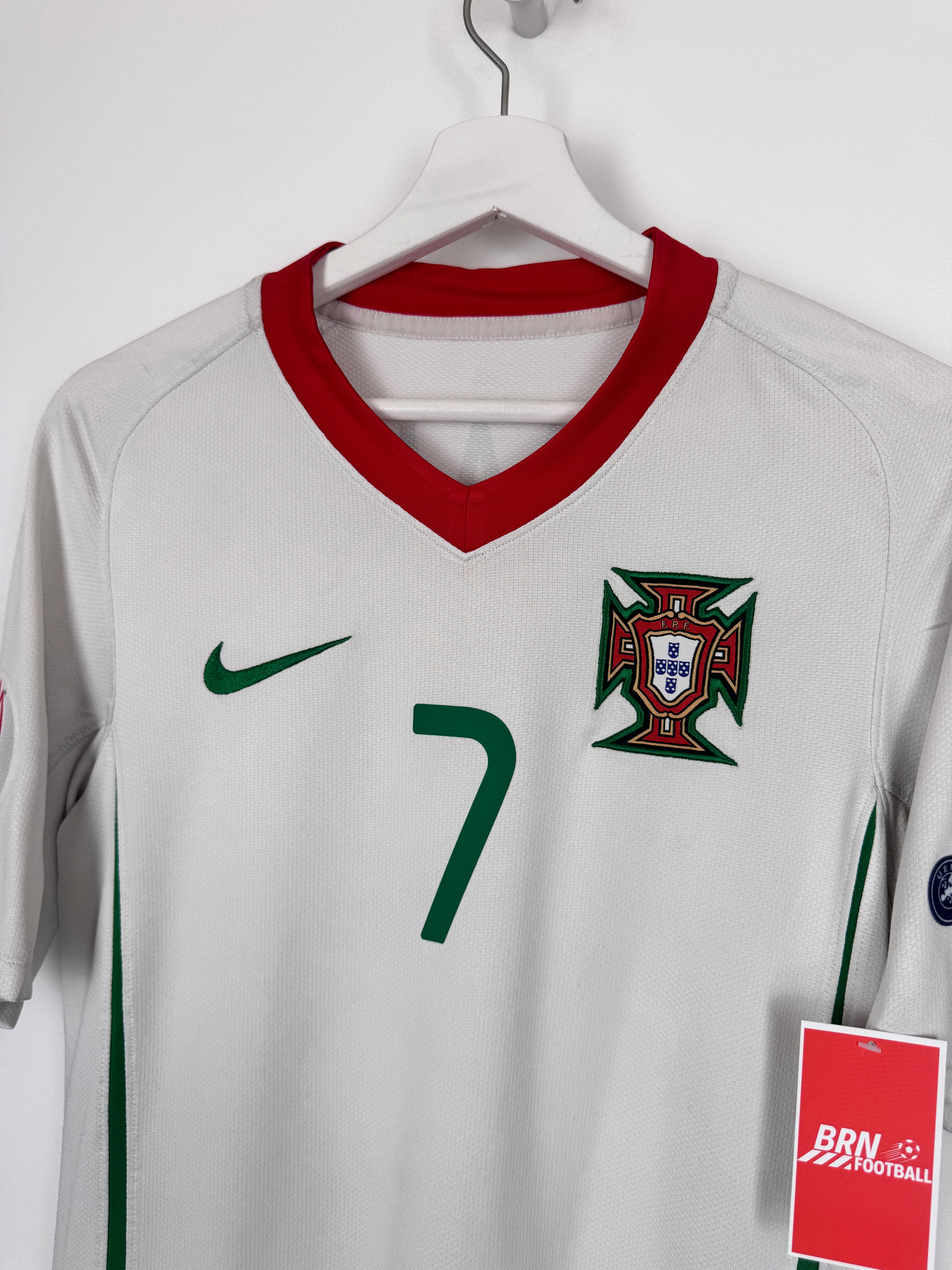 MAILLOT DE FOOTBALL PORTUGAL 2008 EXTÉRIEUR - CRISTIANO RONALDO #7 (S)
