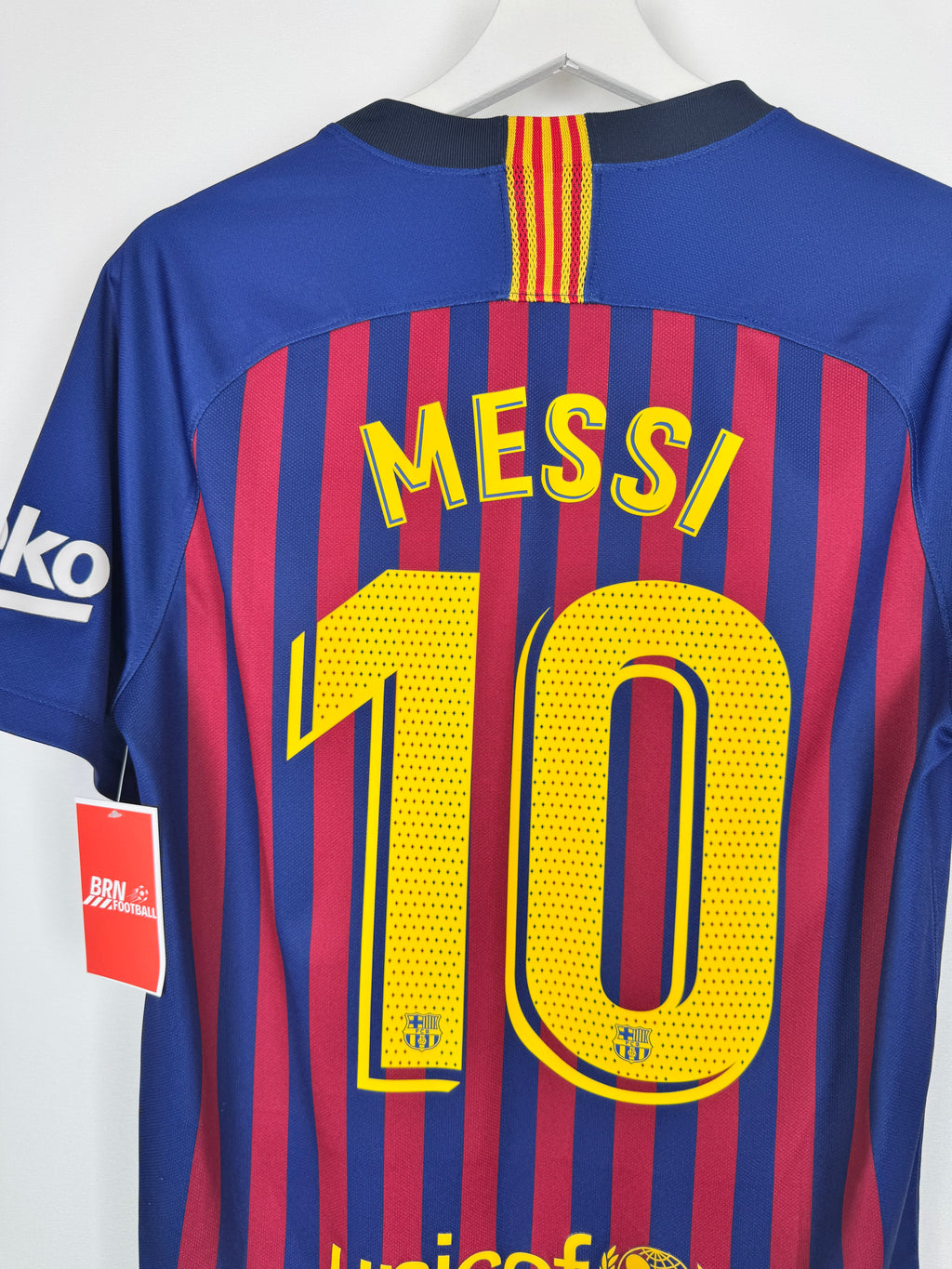 FOOTBALL JERSEY BARCELONA 2018/2019 HOME - MESSI #10 (S)