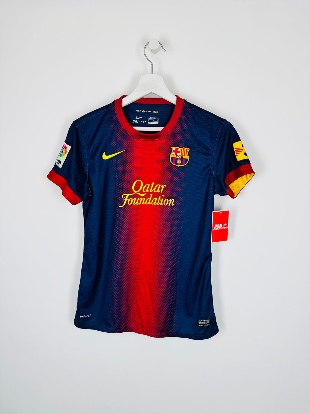 BARCELONA 2012/2013 HOME FOOTBALL JERSEY (S/36 WOMEN'S CUT)