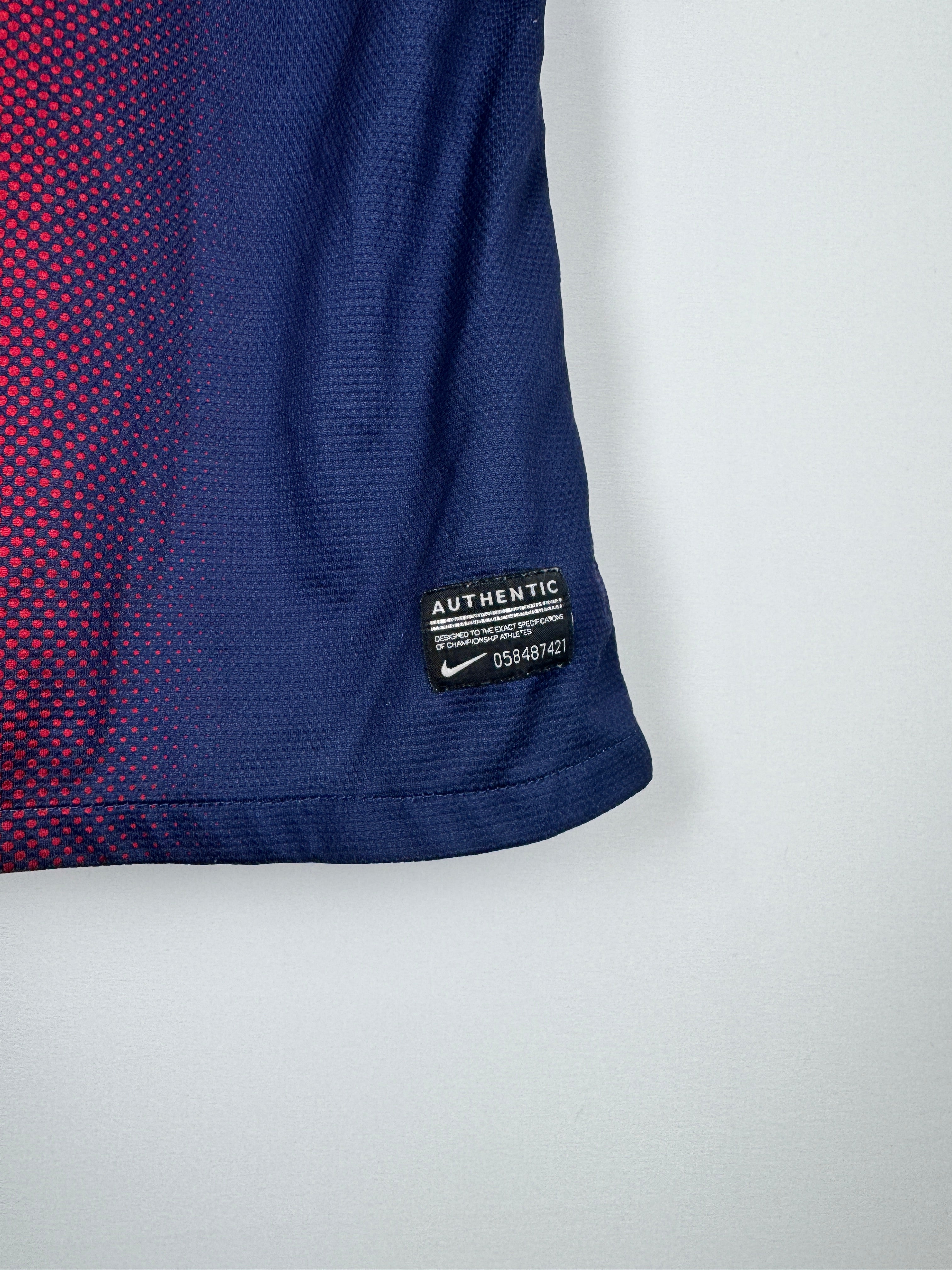 BARCELONA 2012/2013 HOME FOOTBALL JERSEY (S/36 WOMEN'S CUT)