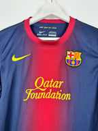 BARCELONA 2012/2013 HOME FOOTBALL JERSEY (S/36 WOMEN'S CUT)