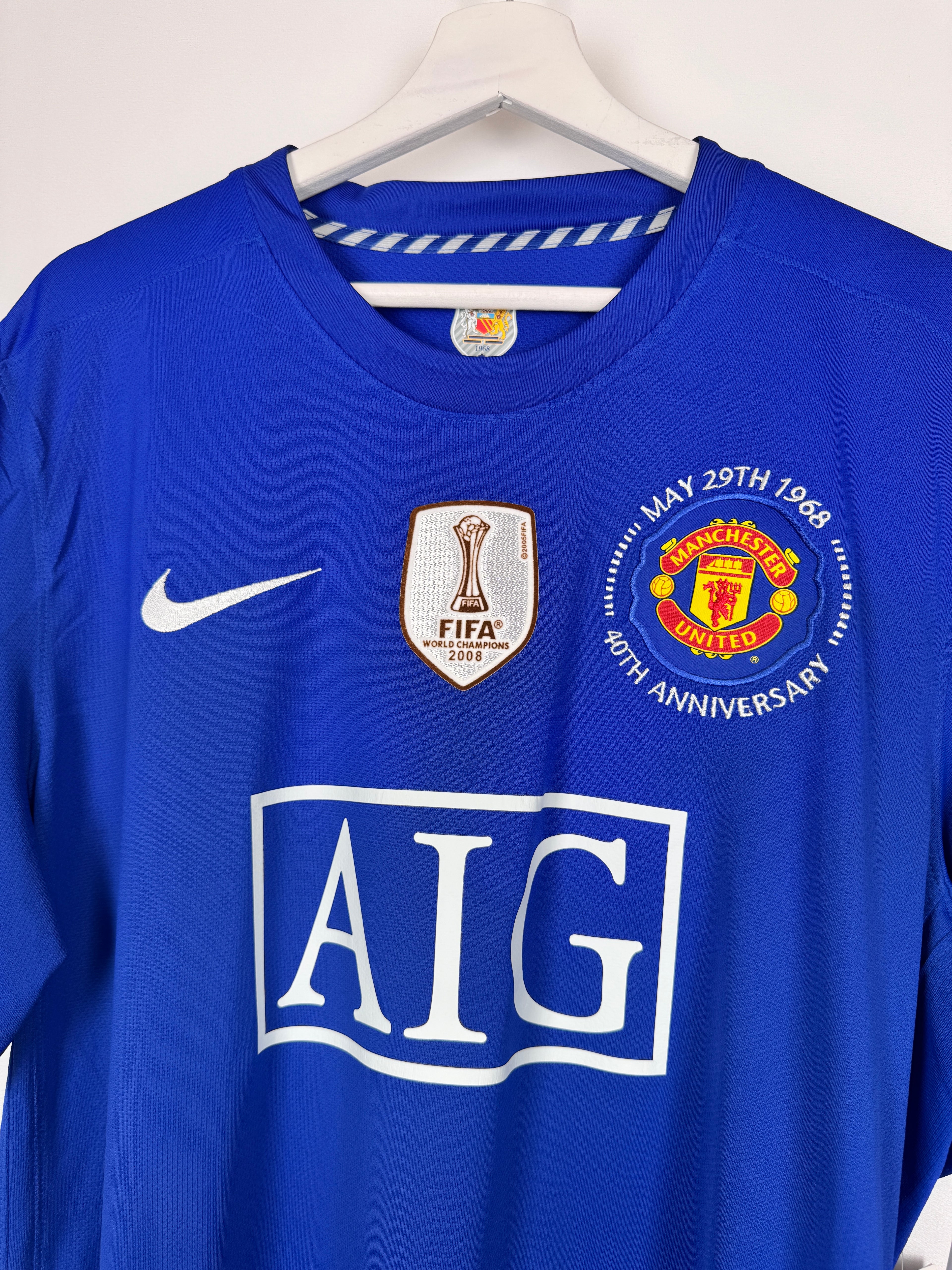 MAILLOT DE FOOTBALL MANCHESTER UNITED 2008/2009 THIRD NEUF AVEC ÉTIQUETTE - CRISTIANO RONALDO #7 (XL)