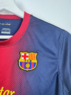 BARCELONA 2012/2013 HOME FOOTBALL JERSEY (S/36 WOMEN'S CUT)