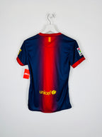 BARCELONA 2012/2013 HOME FOOTBALL JERSEY (S/36 WOMEN'S CUT)