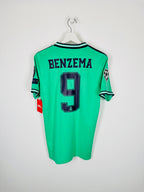 REAL MADRID 2019/2020 THIRD FOOTBALL JERSEY - BENZEMA #9 (S)