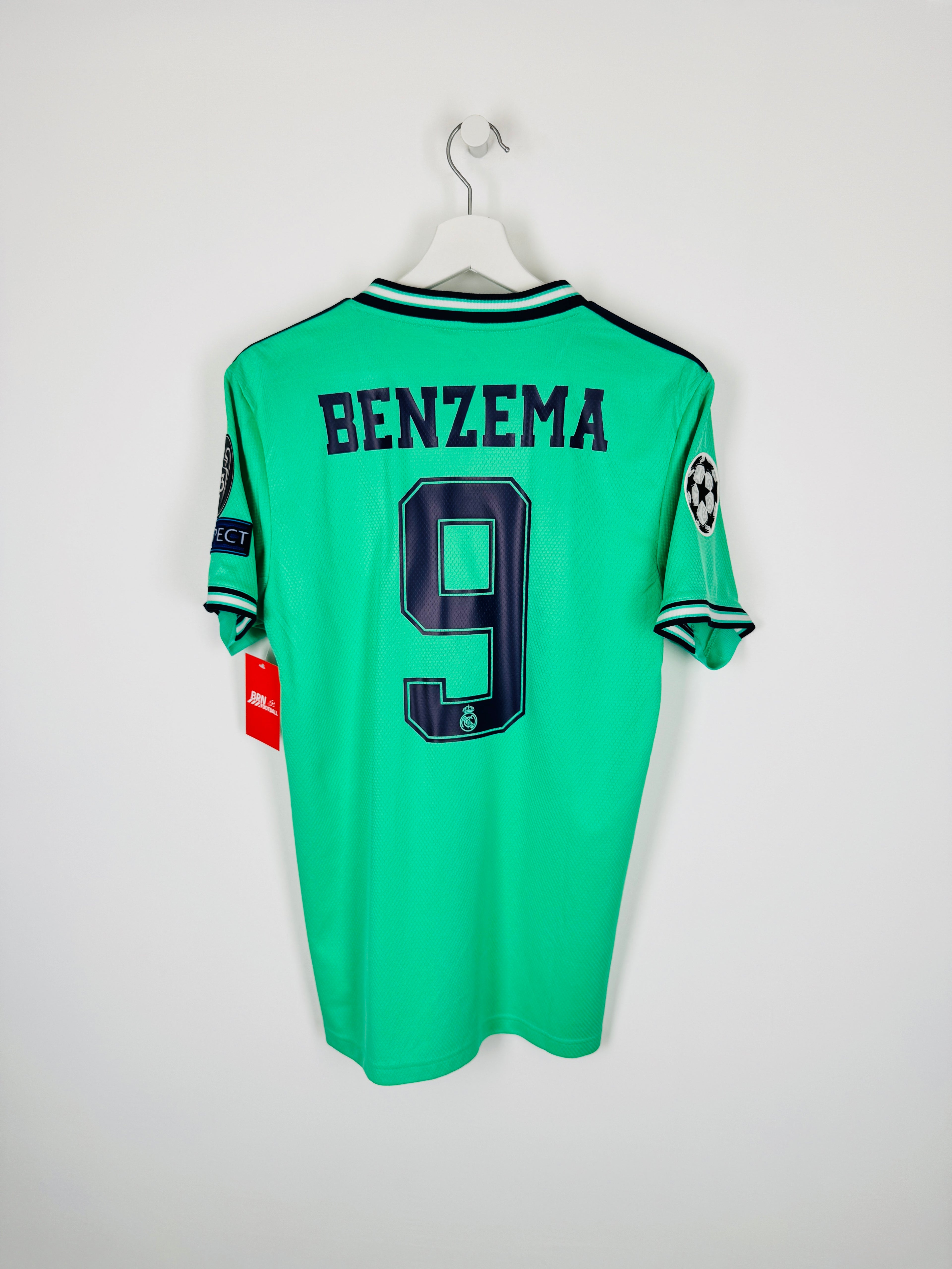 REAL MADRID 2019/2020 THIRD FOOTBALL JERSEY - BENZEMA #9 (S)