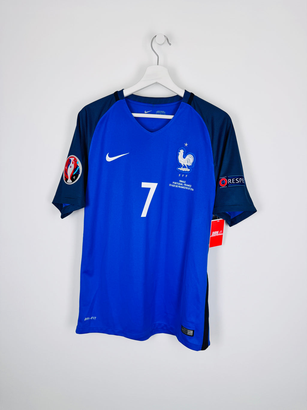 MAILLOT DE FOOTBALL ÉQUIPE DE FRANCE 2016 DOMICILE - ANTOINE GRIEZMANN #7 (M)