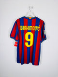 MAILLOT DE FOOTBALL BARCELONE 2009/2010 DOMICILE - ZLATAN IBRAHIMOVIC #9 (L)